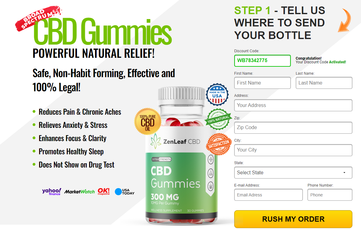 ZenLeaf CBD Gummies | Zen Leaf CBD Gummies™ OFFICIAL Website